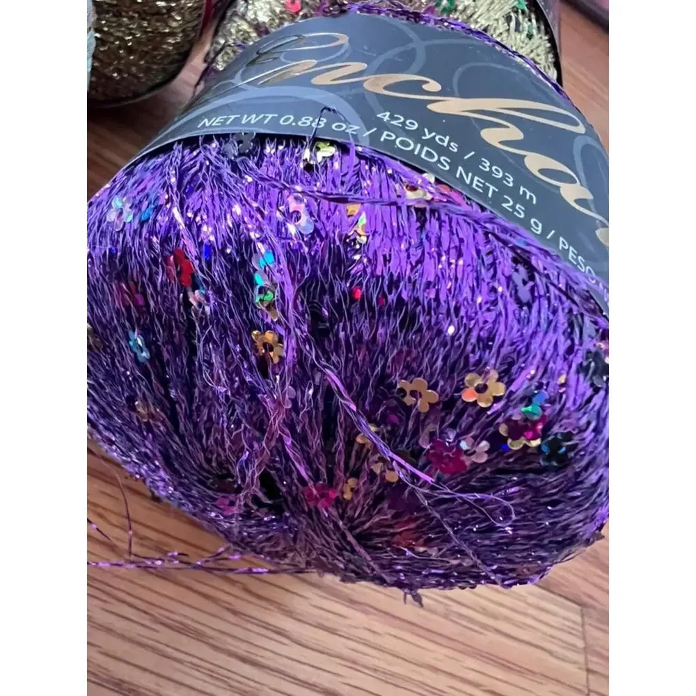 Discontinued Premier Enchant Eyelash Yarn Lot | Sparkle Sequin Crochet Supplies